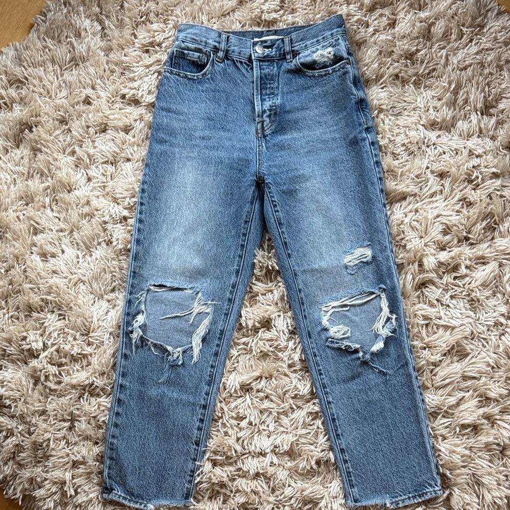 PacSun High Rise Straight Medium wash Denim Jeans 25